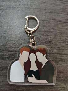 1pc/4pcs Acrylic Anime Keychain Set, Cartoon Character Pendant, Can Be Used As Backpack Charm, Outdoor Christmas Decoration, Christmas Ornament, Car Keychain Suitable For Daily Matching, Also A Special Christmas Gift For Friends, - Multicolor - View 9