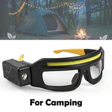 ZKBBO 1pc Rechargeable LED Headlamp Glasses, USB Charging Hands-Free Lighting Glasses, Adjustable Brightness, Suitable For Running, Fishing, Camping And Outdoor Use - Multicolor - View 11