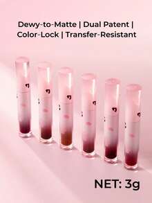 GUOXIAONIU Lip Gloss, Kilau Mengkilap, Tidak Luntur, Tahan Air & Keringat, Tahan Sepanjang Hari, Sempurna untuk Musim Gugur & Musim Dingin, Ramah untuk Pemula, Ringkas & Siap Dibawa Bepergian - #MerahCherry - View 5