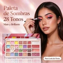 Paleta de sombras de ojos 28 tonos, maquillaje colorido,gel para uñas,uñas postizas decoradas elegantes,uñas postizas para manos,uñas postiza,uñas postizas - Predeterminado - Ver 1