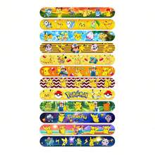 Funko Pokemon Cartoon Slap Bracelets, 12 Unique Designs, Fun Party Favors And Holiday Decorations, Suitable For Birthday Parties, Various Events And Celebrations, Colorful And Cute - Multi-color - View 4