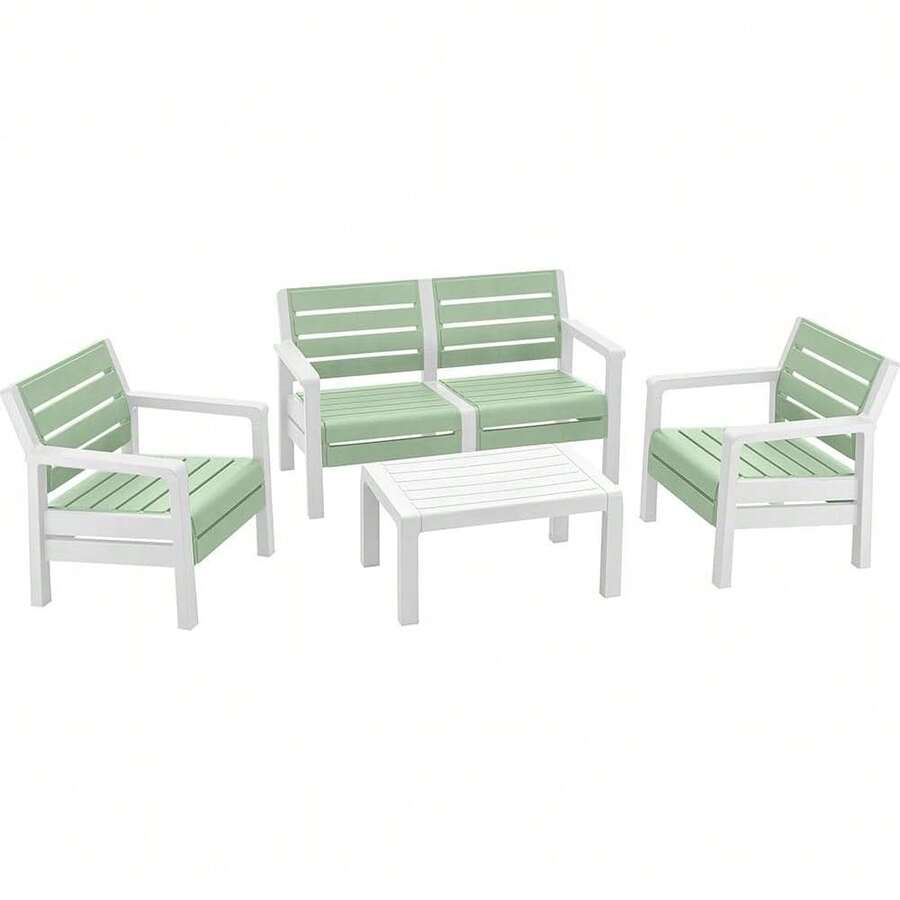 Outdoor Table & Chair Sets - Green - View 1