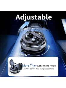 Universal 360 Dashboard Phone Holder For Car - Multifunctional Car Dash Phone Mount With Auto-Lock, Grip&Vacuum Base, Fits All Phones And Vehicles, Compact Design (Black) - A - View 9