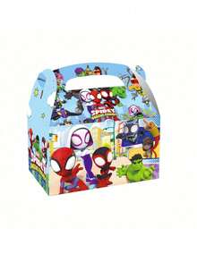 12pcs Friends Candy Gift Box Set, Cute Superhero Gift Boxes, Birthday/Party Decorations (Random Styles) - Multicolor - View 5