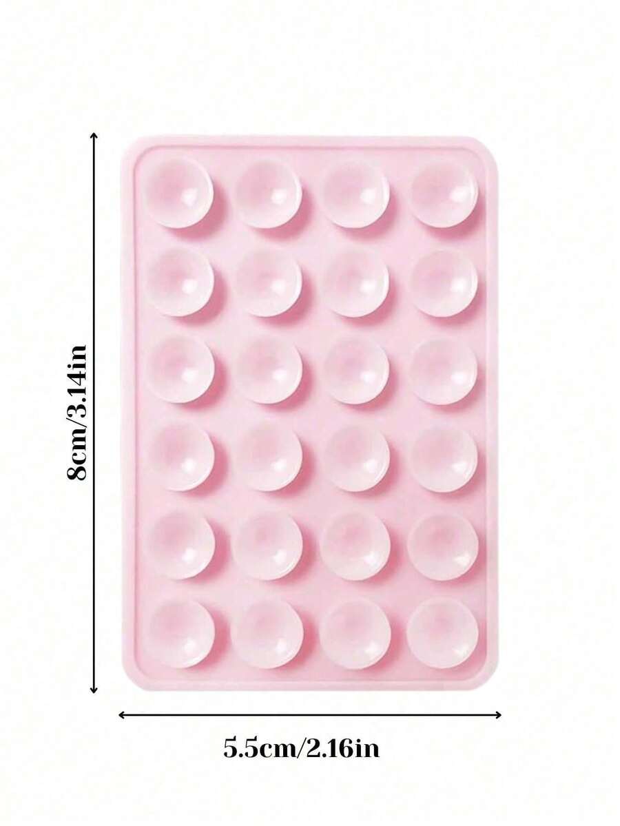 1pc Colorful Silicone Suction Cup Phone Holder, Octobuddy Phone Grip, Sticky Grip, Phone Accessories, Octobuddy, Sticky Phone Grip, Phone Holder, Phone Stand, Travel Essential, Kitchen Essential, Soft And Squishy, Octobuddy Double-Sided - 24 Suction Cups - View 1