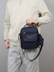 Fashionable Men's Business Commute Large Capacity Shoulder Bag - Multicolor - View 6