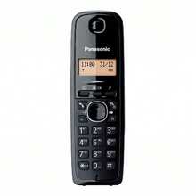 Avant Panasonic DECT Cordless Phone, Black. Single Base And Handset DECT Cordless Phone With Backlit LCD Screen, Phonebook For Up To 50 Contacts, And Hands-Free Calling. Premium Caller ID. - View 3