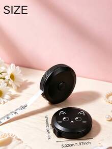 Cute Cat Mini Retractable Tape Measure, Double-Sided Metric And Imperial, Soft Sewing Tape Measure, Portable Measuring Tape, Sewing Tool, Retractable Clothing Waist Measuring Tape - Multicolor - View 4