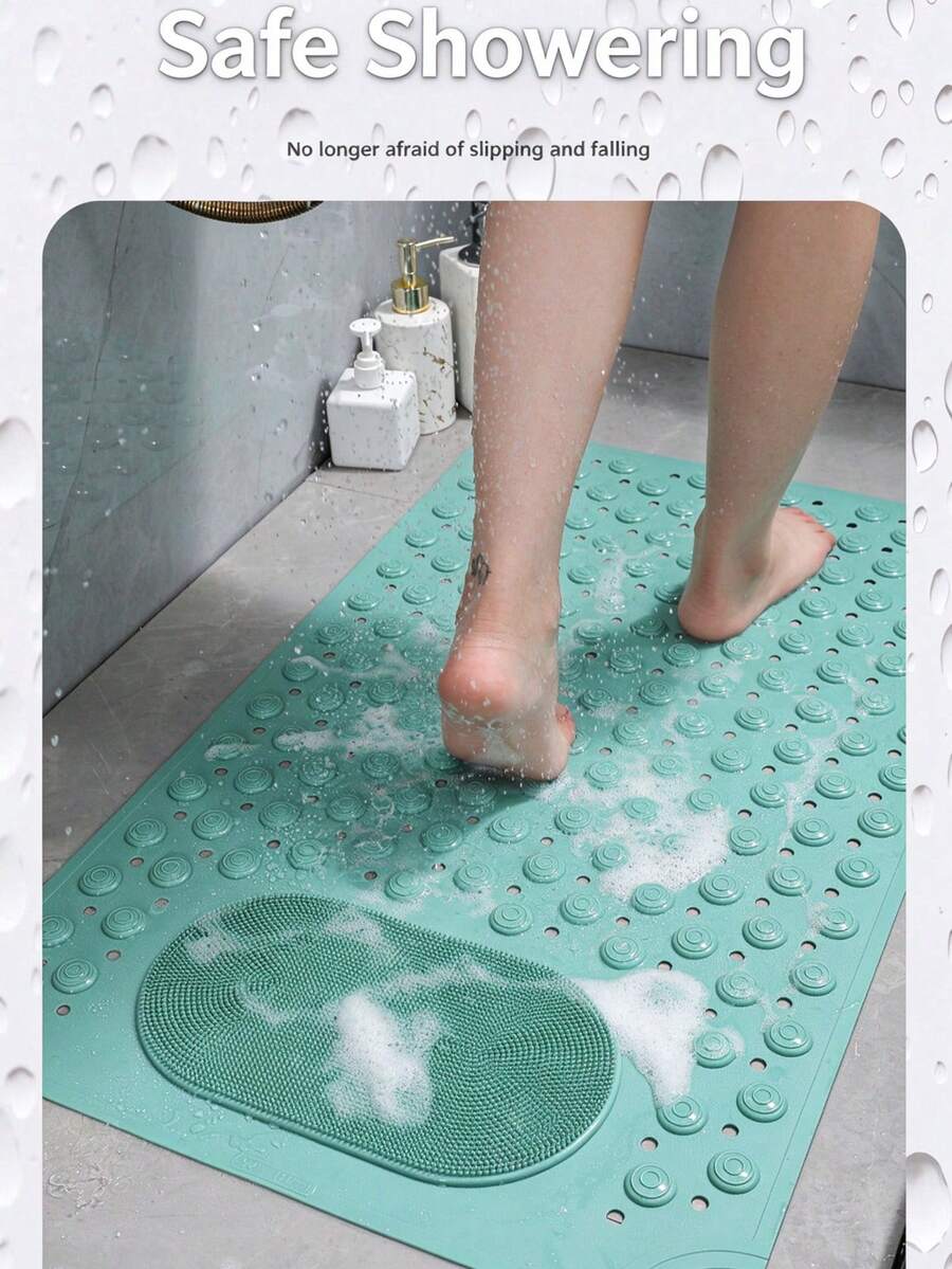 Household Bathroom Non-Slip Mat, Toilet Floor Mat, Bathroom Anti-Slip Pad, Bathtub Massage Mat - Multicolor - View 1