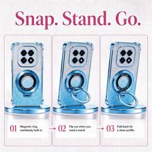 SKJL Shockproof Glitter Plating Magnetic Bracket Holder Case For Redmi 17 Note 17 15 14 13 12 11 Pro Plus Cover - Blue - View 4