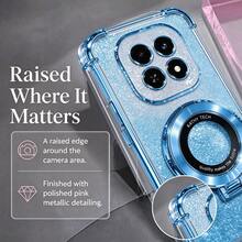 SKJL Shockproof Glitter Plating Magnetic Bracket Holder Case For Redmi 17 Note 17 15 14 13 12 11 Pro Plus Cover - Blue - View 6