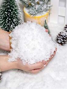 5pcs Artificial Simulation Snow, Simulates Real Snowfall Effect, Light And Fluffy, Can Make Christmas Scene Decorations, Suitable For Christmas Scenery, Window Display,Holiday Handicrafts And Photography Background,Christmas Decoration,Christmas Gift - Multiple Specifications - View 4