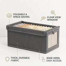 2pcs Folding Storage Box Wardrobe Organizer Clothes Storage Boxes Foldable Bags - VJN0480-XL - View 5