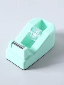 Macaron Color Tape Dispenser Base Small Packing Tape Cutter Office Supplies - Multicolor - View 2