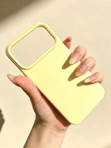 3pcs Pink White Yellow Matte Solid Color Lens Protection Phone Case Set, Personalized Compatible With IPhone 16 Pro Max/18/17/16/15/14 Plus/13/12/11/Air - Multicolor - View 2