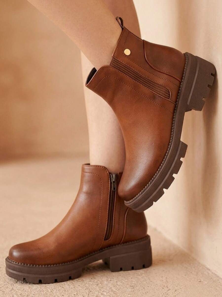 Women Ankle Boots & Booties - Brown - View 1