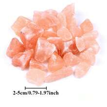100/200/500g Orange Salt Rough Raw Stone, Chunks And Rock Salt Crystals ...