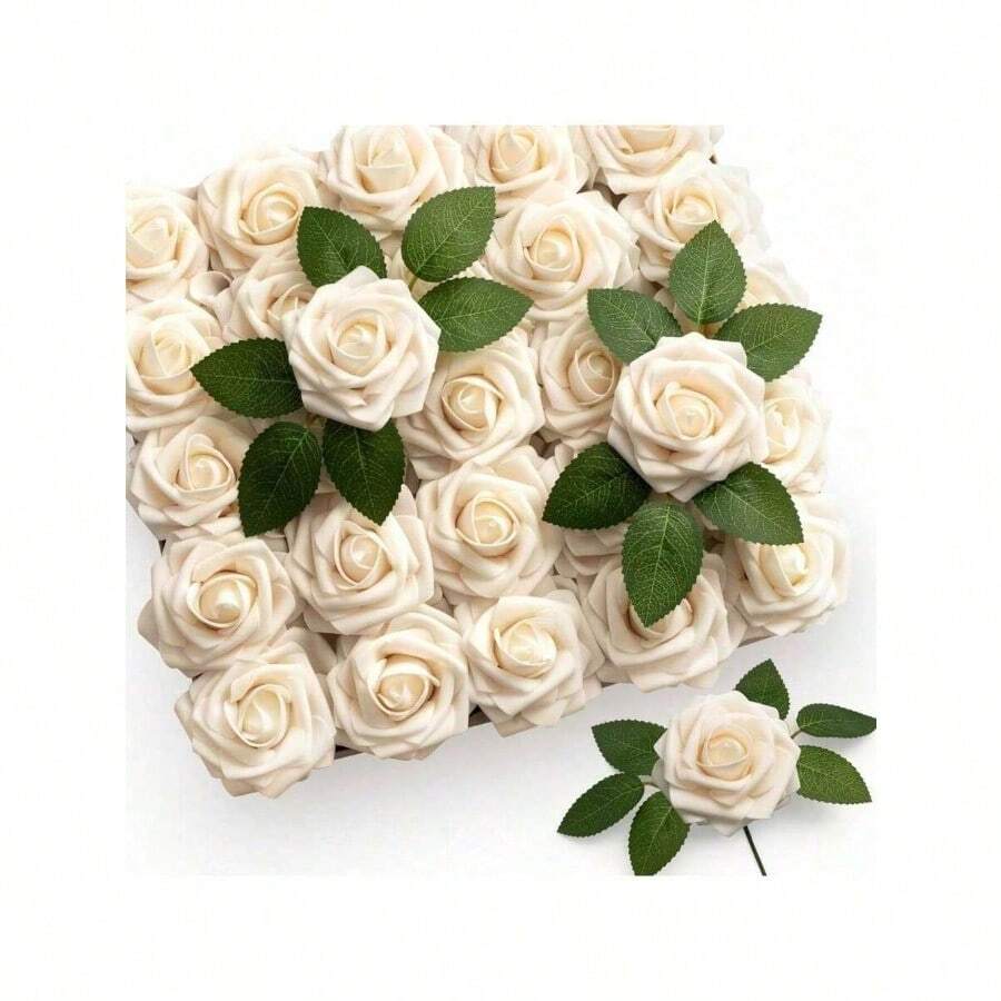 Preserved Flowers - Milky White - View 1