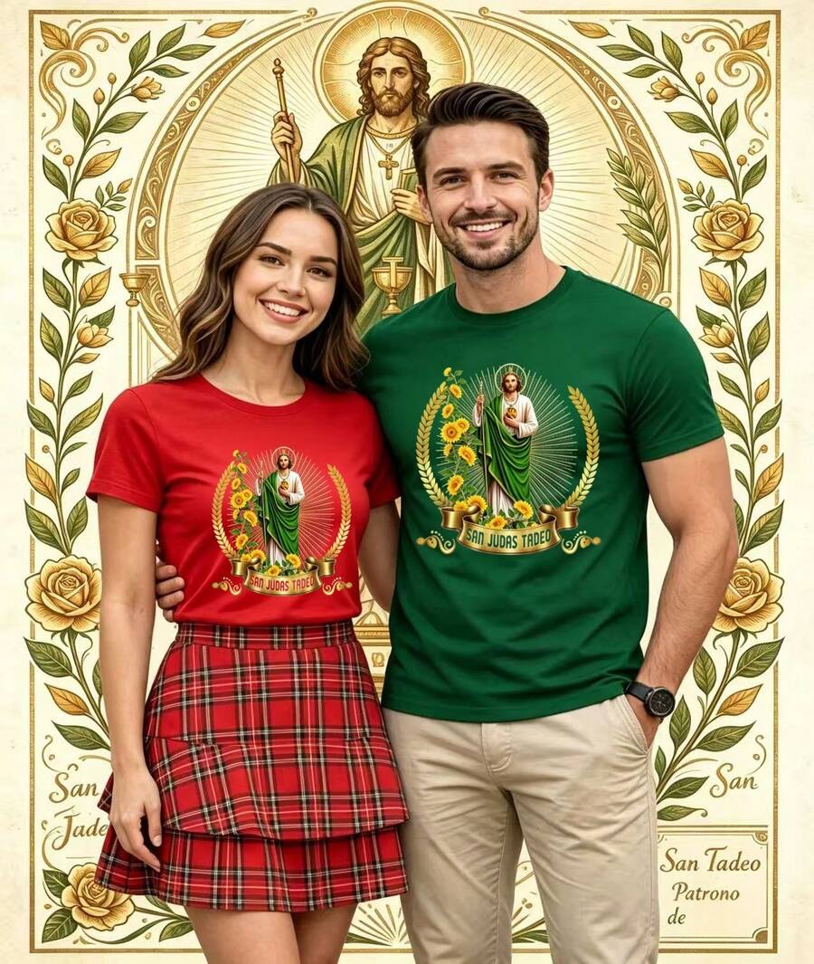 Homme Camiseta de manga corta de cuello redondo casual con estampado de linterna de calabaza de estilo americano para Halloween y ribete de contraste para hombres - Verde Oscuro - Ver 1