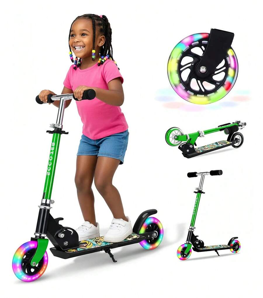 Kick Scooters, Foot Scooters - Green - View 1