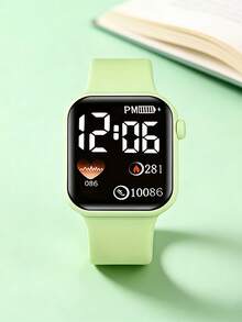 6/1 chiếc đồng hồ đeo tay điện tử vuông unisex cho thanh thiếu niên, màn hình LED kỹ thuật số họa tiết trái tim, đồng hồ thể thao thường ngày kèm bộ trang sức bướm cổ điển, phù hợp cho học sinh, phụ kiện thời trang, quà tặng hoàn hảo cho ngày tựu trường, Giáng sinh, sinh nhật, cũng phù hợp đeo hàng ngày (không bao gồm hộp quà) - Nhiều màu - Xem 5