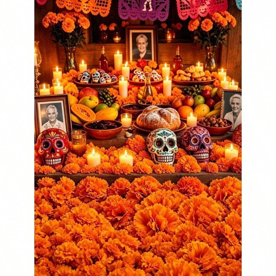 Preserved Flowers - Orange - View 1