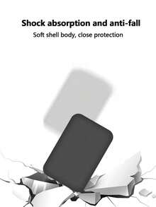 磁吸行動電源保護殼，相容 iPhone，TPU 軟質防摔保護套，相容 MagSafe，霧面質感，全包覆設計（不含電池） - 黑色 - 查看 7