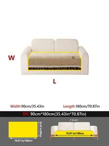 1PC Chenille Skirted Bow-Decorated All-Season Non-Slip Sofa Cushion, French Style Pet Dirt-Resistant Machine Washable Seat Pad, Sofa Protector, Dust-Proof And Durable - Khaki - View 14