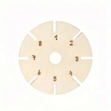 4 unidades de disco para trenzar pulseras, disco de madera con forma de flor, plato para trenzar pulseras, herramientas para tejer, disco para cordones de abalorios. - 4 unidades - Ver 4