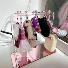 1pc/3pcs Acrylic Jewelry Display Stand, Creative Earring Display Rack & Jewelry Storage Organizer Back To School - Silver - View 8