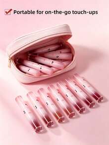GUOXIAONIU Lip Gloss, Kilau Mengkilap, Tidak Luntur, Tahan Air & Keringat, Tahan Sepanjang Hari, Sempurna untuk Musim Gugur & Musim Dingin, Ramah untuk Pemula, Ringkas & Siap Dibawa Bepergian - #MerahCherry - View 9