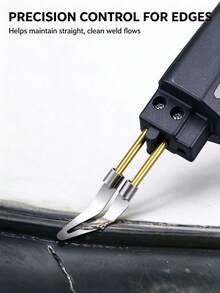 10 Pcs Triangular Soldering, Tip Stainless Steel, Soldering Iron Tip, Kit Head Professional, Stainless Steel, Adjustable 45 Degree Elbow Soldering Repair Welding Tool For Car Bumper Repair, Kayak Replacement - Triangular Welding Nozzle - View 4