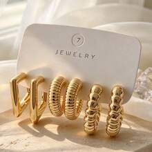 6/18pcs Fashion Earrings Set, Suitable For Daily Wear, Parties And Various Occasions - Multicolor - View 8