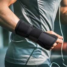 1pc Wrist Brace Support With 2 Straps And 3 Stays Metal Stabilizer For Right Or Left Hand For Women And Men Sports, Work, Typing, Home Daily Wear - Multicolor - View 8