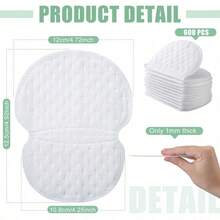 10pcs/Pack Unisex Underarm Sweat Pads, Disposable Sweat Pads, Comfortable Invisible, Ultra-Thin Seamless Pads - White - View 3