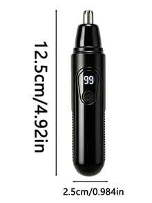 Alat Cukur Bulu Hidung Elektrik Isi Ulang USB, Alat Cukur Bulu Hidung, Telinga, Alis, dan Wajah Tanpa Rasa Sakit, Unisex - hitam - View 10