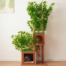 Cat Trees & Condos - Green + MDF - View 8