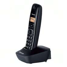 Avant Panasonic DECT Cordless Phone, Black. Single Base And Handset DECT Cordless Phone With Backlit LCD Screen, Phonebook For Up To 50 Contacts, And Hands-Free Calling. Premium Caller ID. - View 2