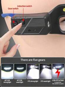 ZKBBO 1pc Rechargeable LED Headlamp Glasses, USB Charging Hands-Free Lighting Glasses, Adjustable Brightness, Suitable For Running, Fishing, Camping And Outdoor Use - Multicolor - View 10