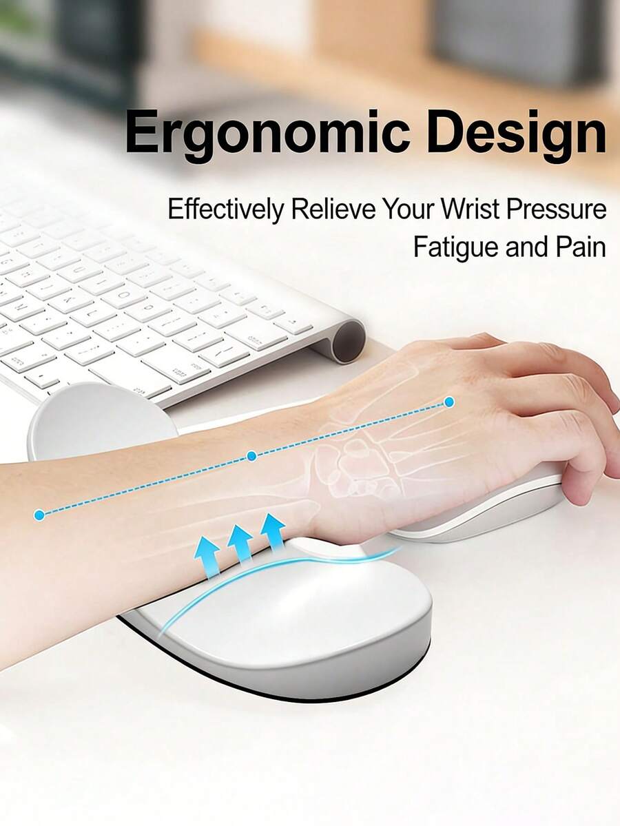 Ergonomic Silicone Office Anti-Slip Cute Keyboard & Mouse Wrist Rest ...