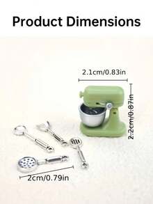 5pcs/Set Christmas Decoration Miniature Kitchen Scene Blender Set, Mini Realistic Blender Figurines, Full Of Fun, Suitable For Free DIY Scene Decoration, Suitable For Kitchen Utensil Enthusiasts Collection, Creative Home/Holiday Decoration, Non-Electric Model Only, Suitable For Ages 14 And Above - Miniature Kitchenware Model - View 13