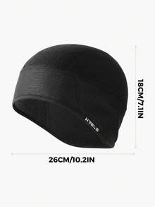 1PC WRELS Unisex Winter Fleece Lined Ear Protection Hat, Windproof Warm Sports Beanie For Cycling Running Outdoor Cold Weather - Multicolor - View 2
