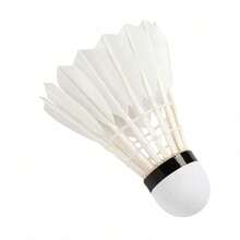 LI-NING G200 Badminton Shuttlecocks, Speed 76 12-Pack Goose Feather Composite Cork Head, Professional Training Match Shuttlecocks AYQR014-76 - 白77速 - 查看 2