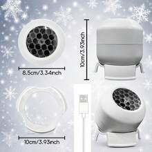 LED Christmas Projection Party Stage Light, Creative LED Projection Night Light, LED Christmas Projection Lamp, 360° Rotating Dynamic Projection Table Lamp, USB Powered Atmosphere Light, Bedroom, Game Room, Living Room Decor Light - Mood Projector Light - View 12