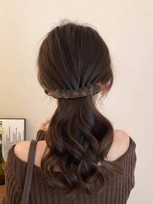 1/3pcs Vertical Banana Hair Clip With Back Comb Non-Slip Women's Ponytail Clip,Fashionable And Practical Hair Accessory For Daily Or Formal Occasions - Multicolor - View 3