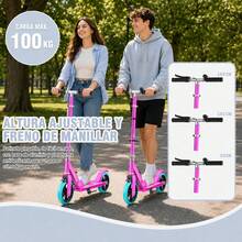 Kick Scooters, Foot Scooters - Rosa | SCOOTER-brake-adults- Rosa - View 7