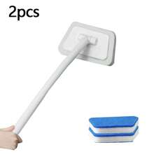 Bathroom Multi-Function Wall Cleaning Brush, Long Handle With Replaceable Head, Bathtub, Tile, Window Glass Sponge Brush - Multifunctional Wall Cleaning - View 11