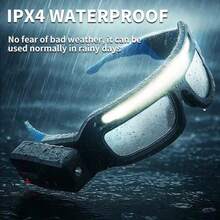 ZKBBO 1pc Rechargeable LED Headlamp Glasses, USB Charging Hands-Free Lighting Glasses, Adjustable Brightness, Suitable For Running, Fishing, Camping And Outdoor Use - Multicolor - View 8