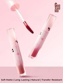 GUOXIAONIU Lip Gloss, Kilau Mengkilap, Tidak Luntur, Tahan Air & Keringat, Tahan Sepanjang Hari, Sempurna untuk Musim Gugur & Musim Dingin, Ramah untuk Pemula, Ringkas & Siap Dibawa Bepergian - #MerahCherry - View 10