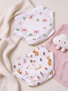 Baby Potty Training Underwear, Cute Cartoon Print, Washable And ...